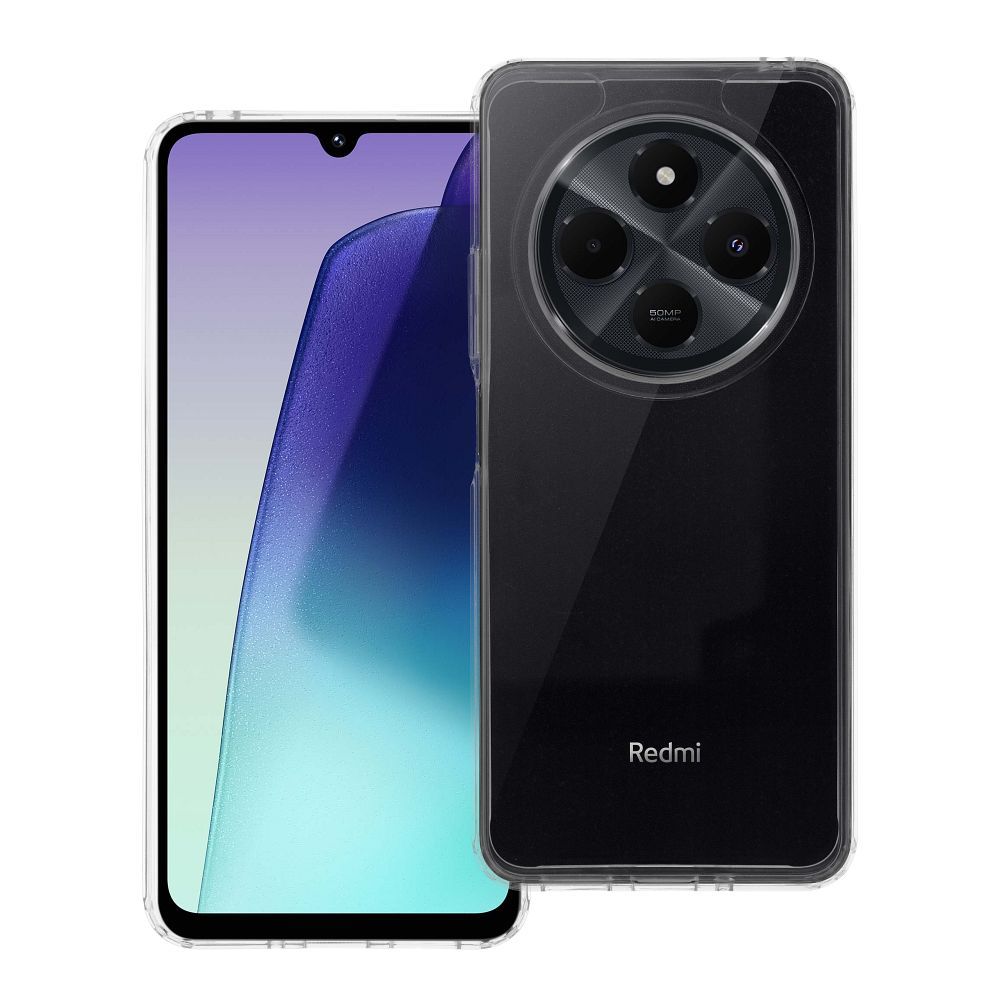 SUPER CLEAR HYBRID dėklas telefonui XIAOMI Redmi 14c skaidrus