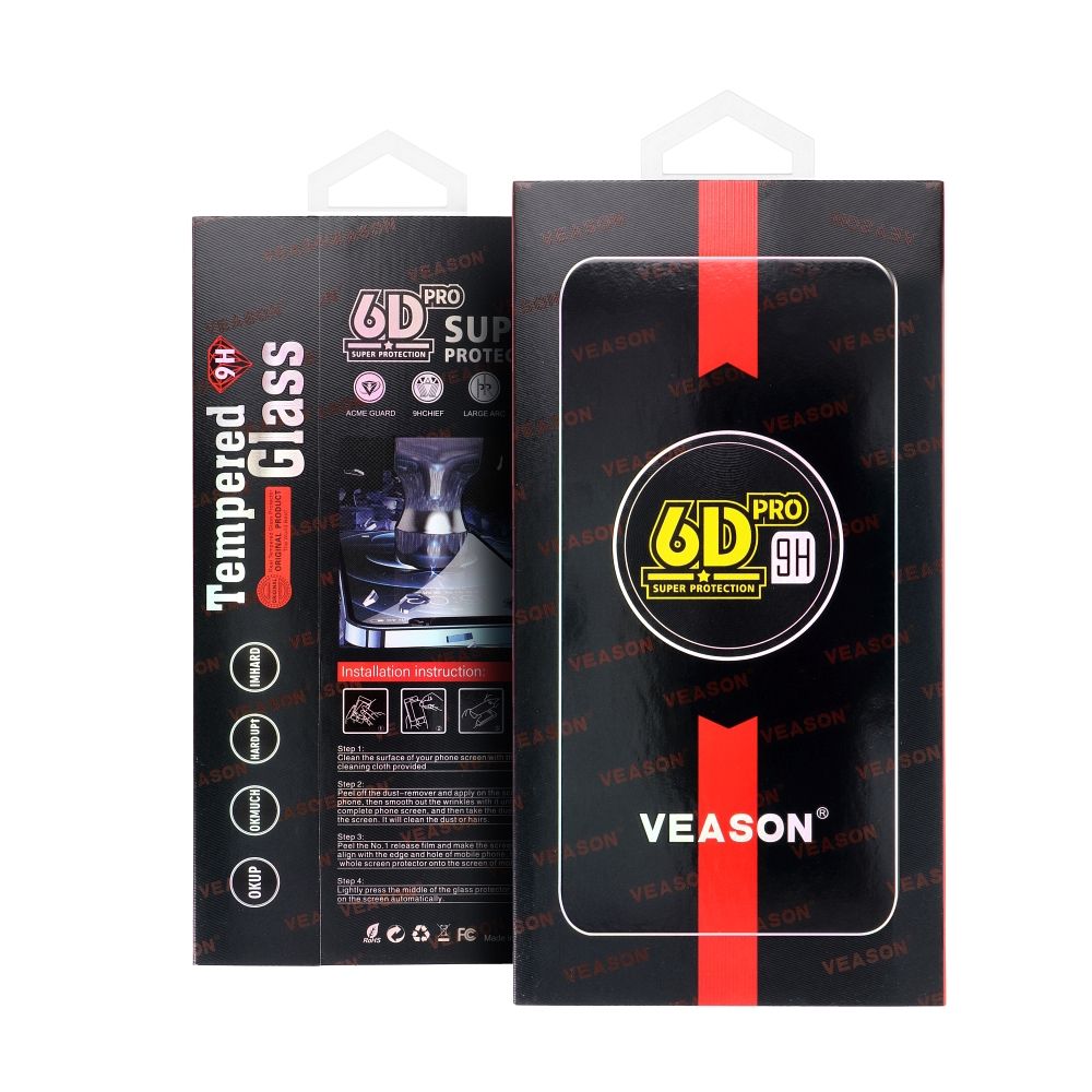 6D Pro Veason apsauginis stiklas - Xiaomi Redmi 15C 4G / 15C 5G juodas