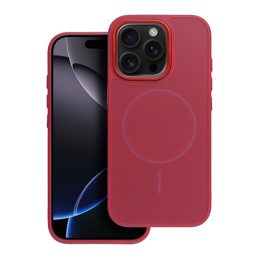 FRAME MAG COVER Dėklas telefonui suderinamas su Magnetiniu iPhone 12 magenta