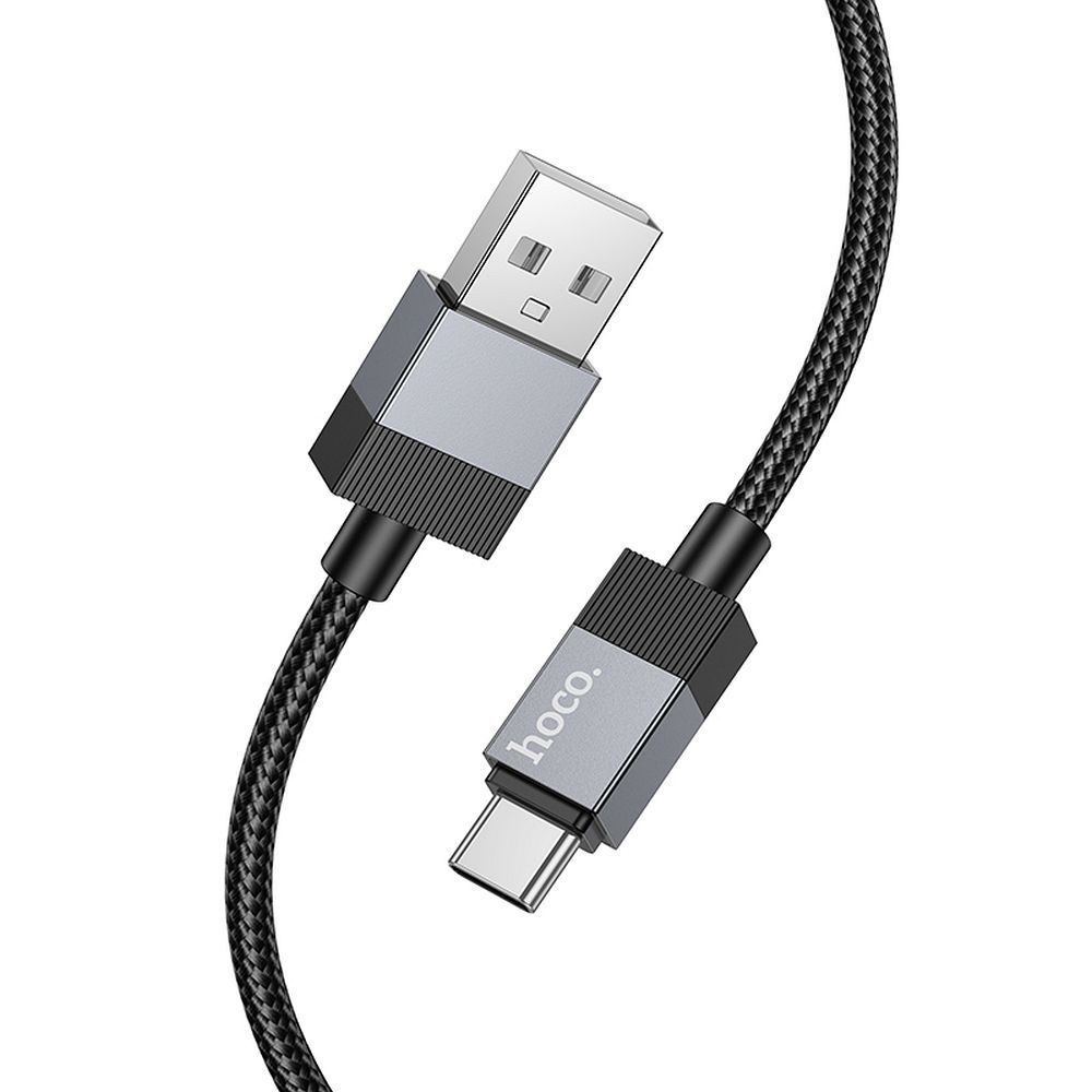 Kabelis USB A į USB C Hoco 3A 1 m X110 juodas