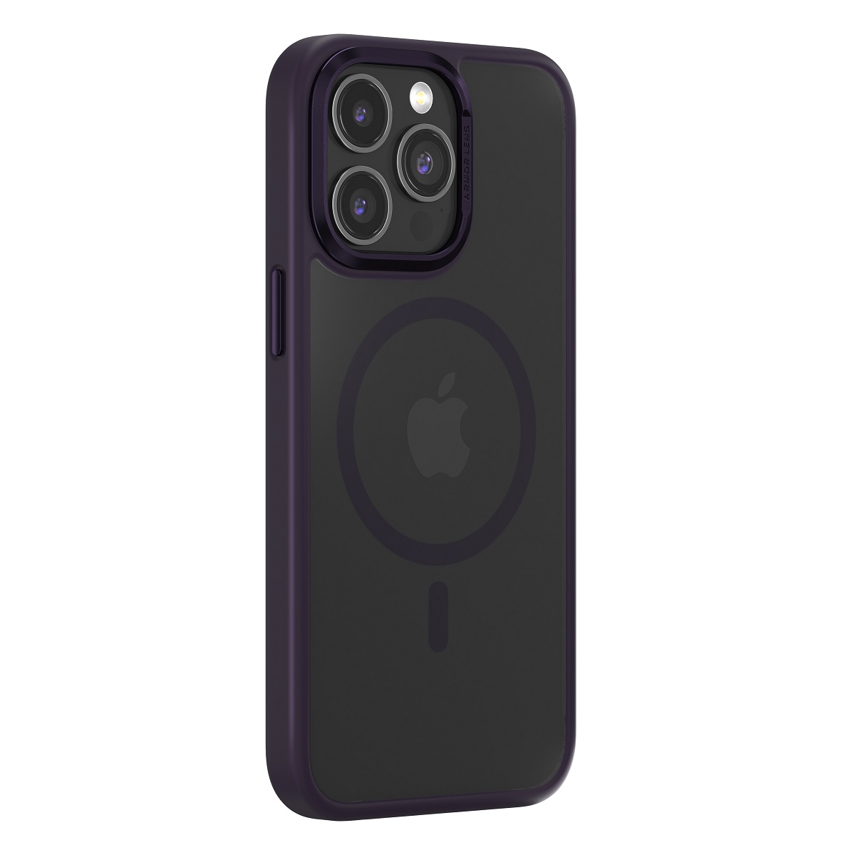 Dėklas telefonui Comma Joy Elegant Mag iPhone 15 Pro Max tamsiai violetinis
