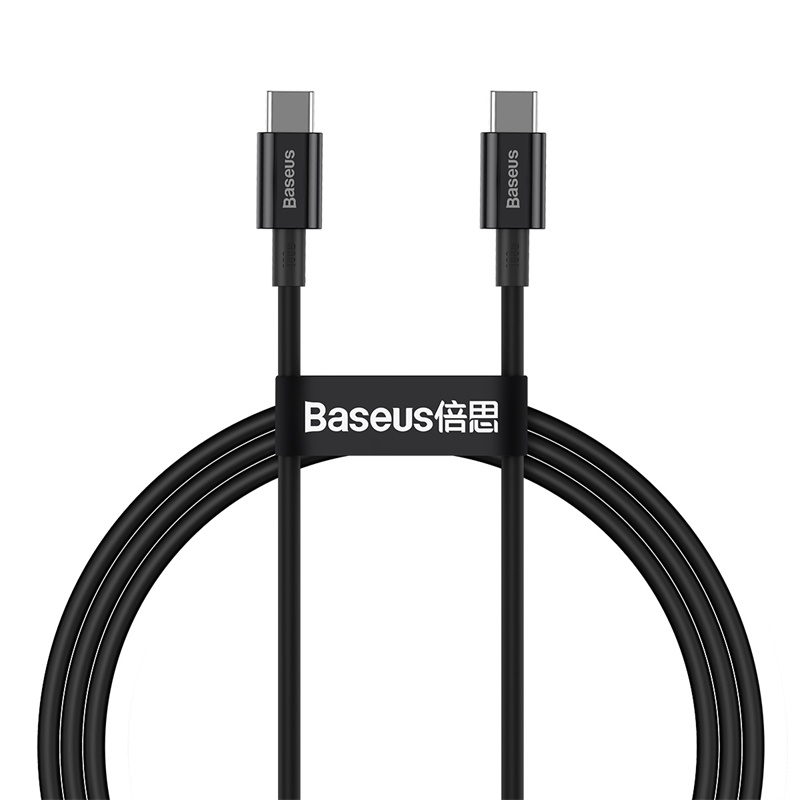Baseus Superior USB kabelis USB 2.0 1 m USB C Juoda