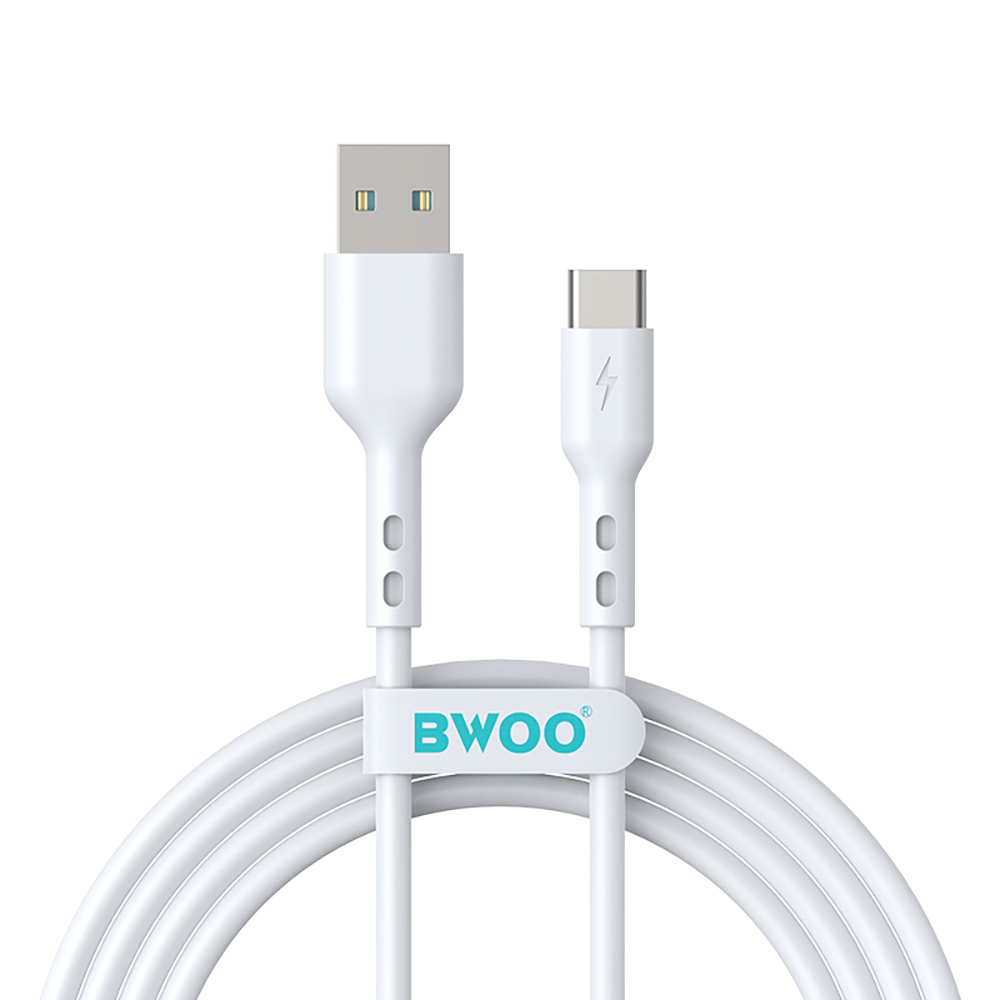 BWOO Kabelis USB - USB-C 1m 3A baltas BO-X172C