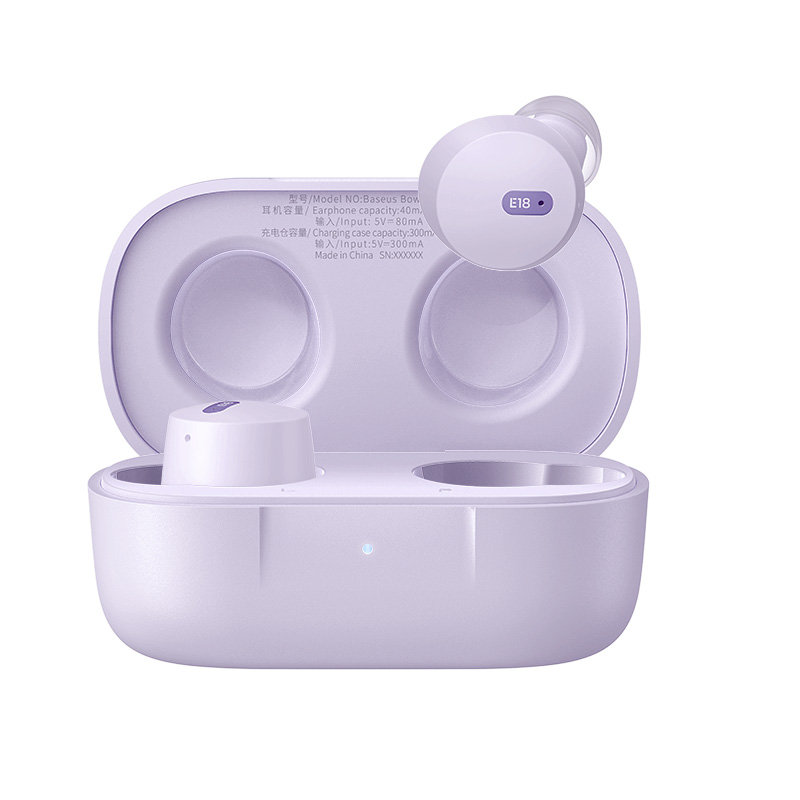 Baseus Bowie E18 Tikros belaidės ausinės Žvaigždžių violetinė
