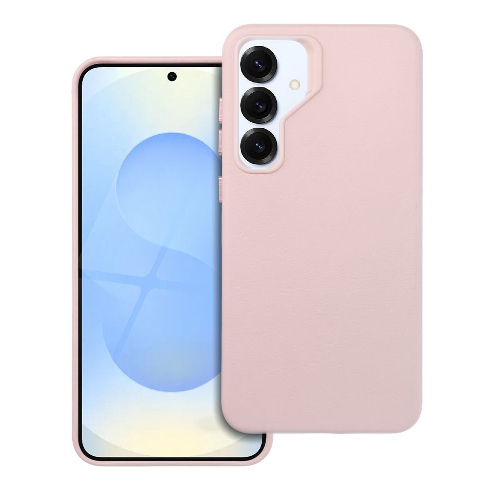 LEATHER MAG COVER dėklas telefonui SAMSUNG S25 PLUS smėlio rožinis