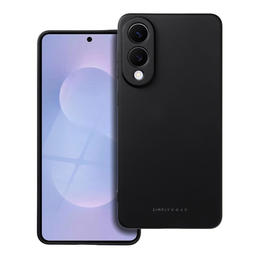 ROAR dėklas SPACE Samsung S25 Edge telefonui, juodas