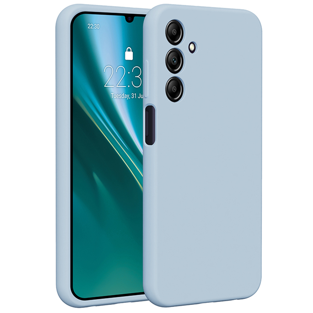 Etteri silikoninis dėklas telefonui Samsung Galaxy A25 5G (global) šviesiai mėlynas