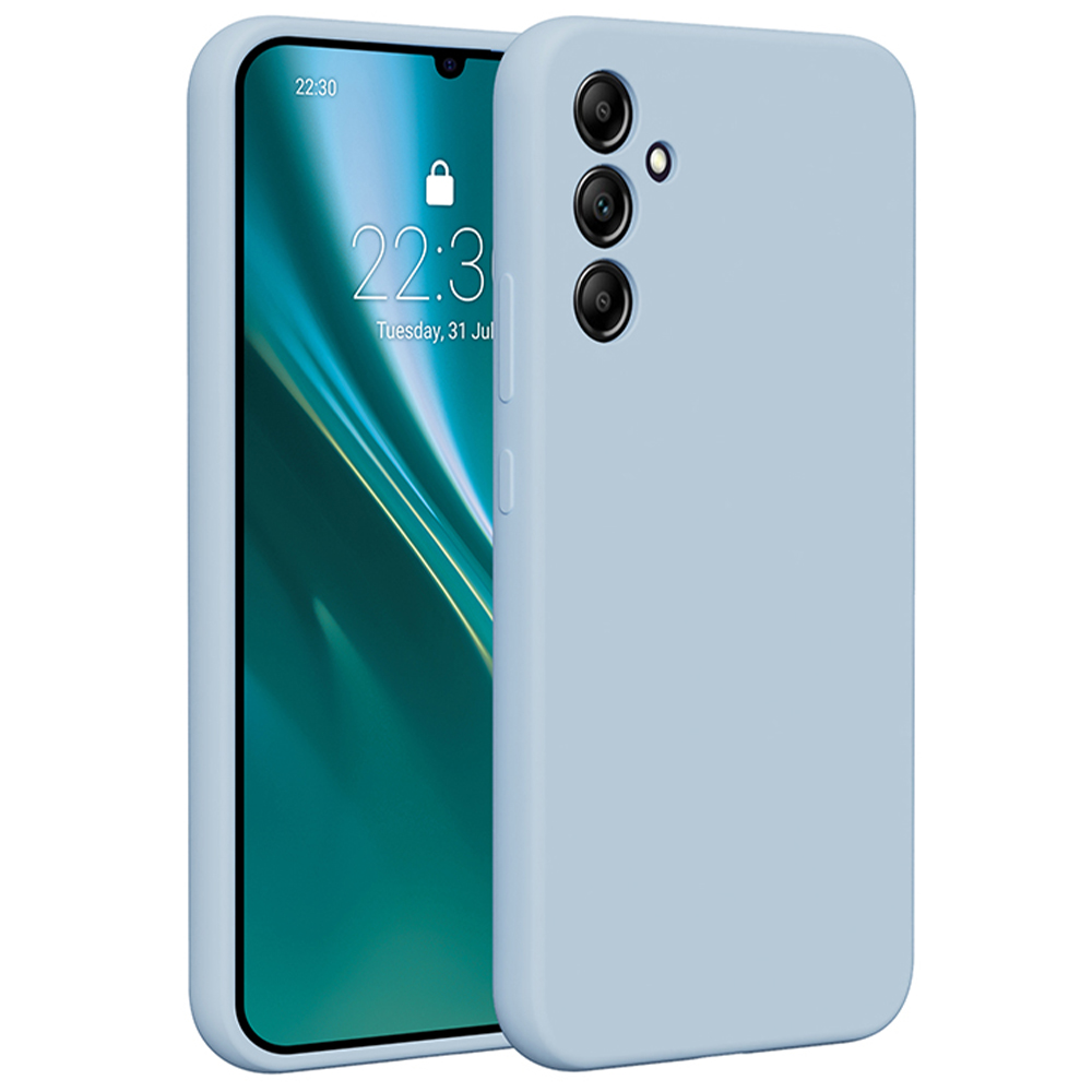 Etteri silikoninis dėklas telefonui Samsung Galaxy A34 5G šviesiai mėlynas