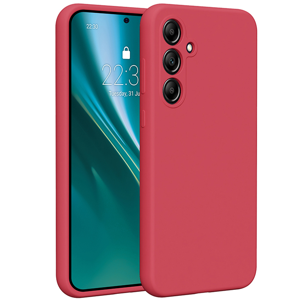 Etteri silikoninis dėklas telefonui Samsung Galaxy A35 5G avietinis