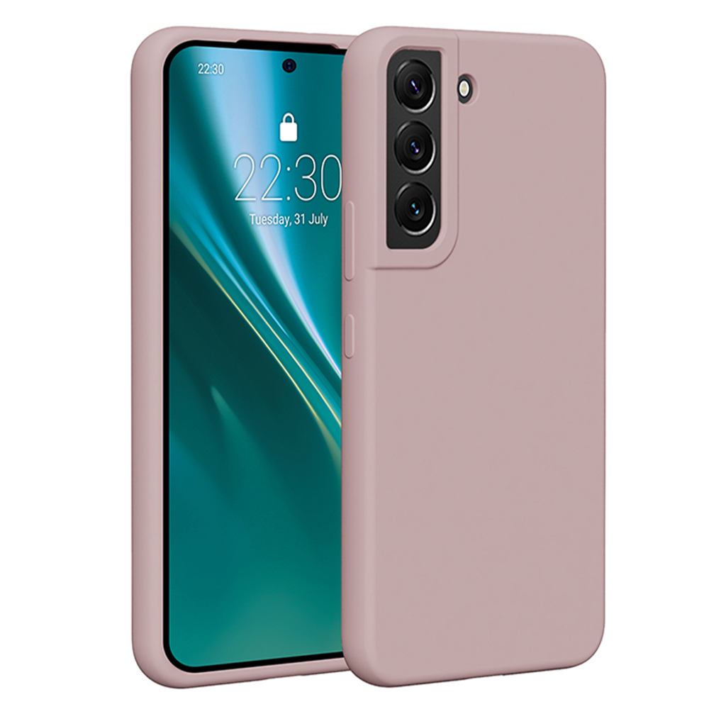 Etteri silikoninis dėklas telefonui Samsung Galaxy S22 šviesiai rožinis