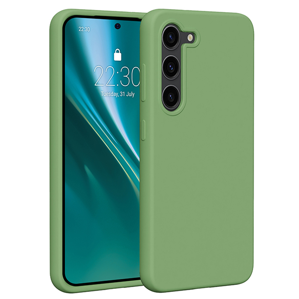 Etteri silikoninis dėklas telefonui Samsung Galaxy S23 - šviesiai žalias