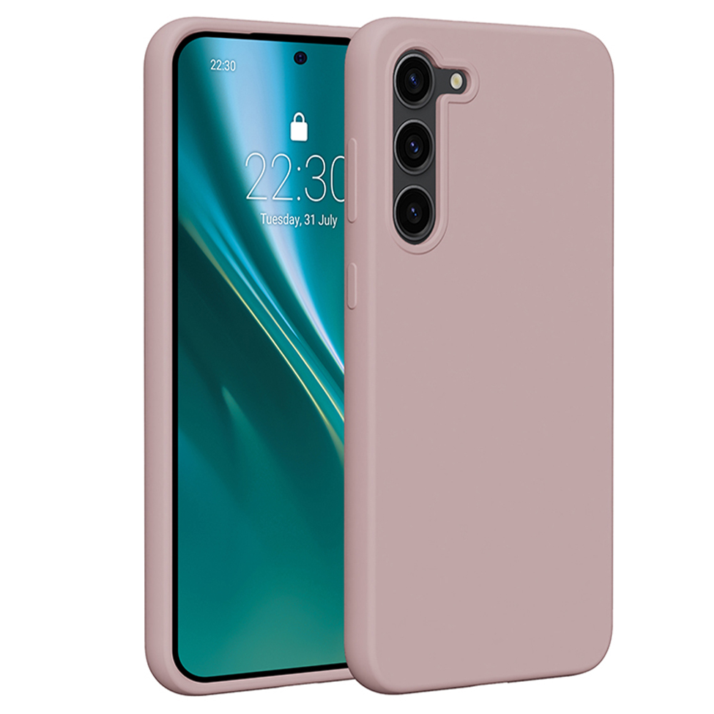 Etteri silikoninis dėklas telefonui Samsung Galaxy S23 Plus šviesiai rožinis