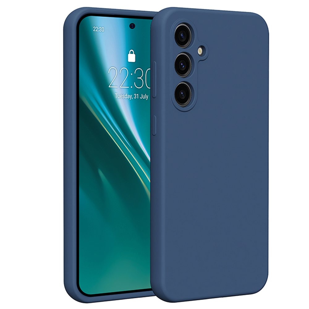 Etteri silikoninis dėklas telefonui Samsung Galaxy S23 FE tamsiai mėlynas