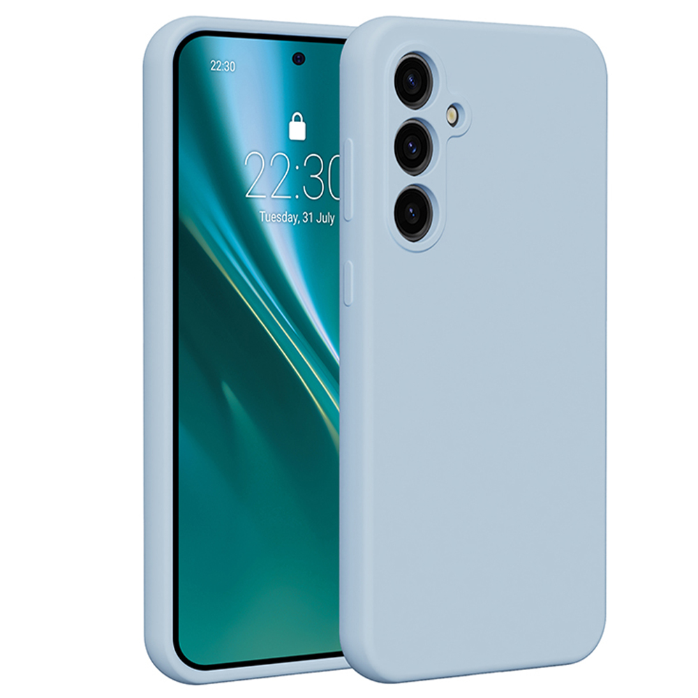 Etteri silikoninis dėklas telefonui Samsung Galaxy S23 FE šviesiai mėlynas