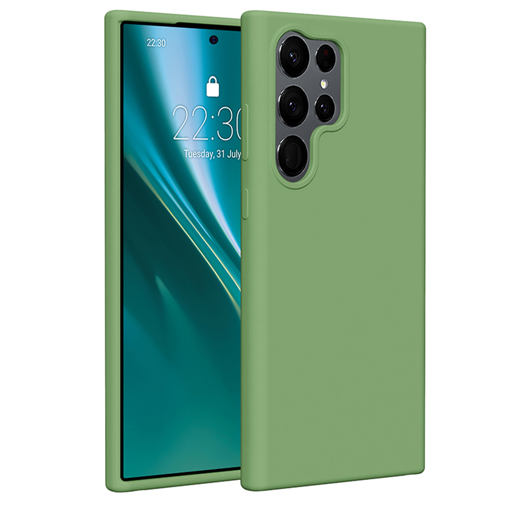 Etteri silikoninis dėklas telefonui Samsung Galaxy S23 Ultra - šviesiai žalias