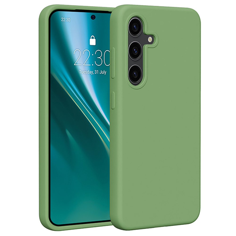 Etteri silikoninis dėklas telefonui Samsung Galaxy S24 - šviesiai žalias