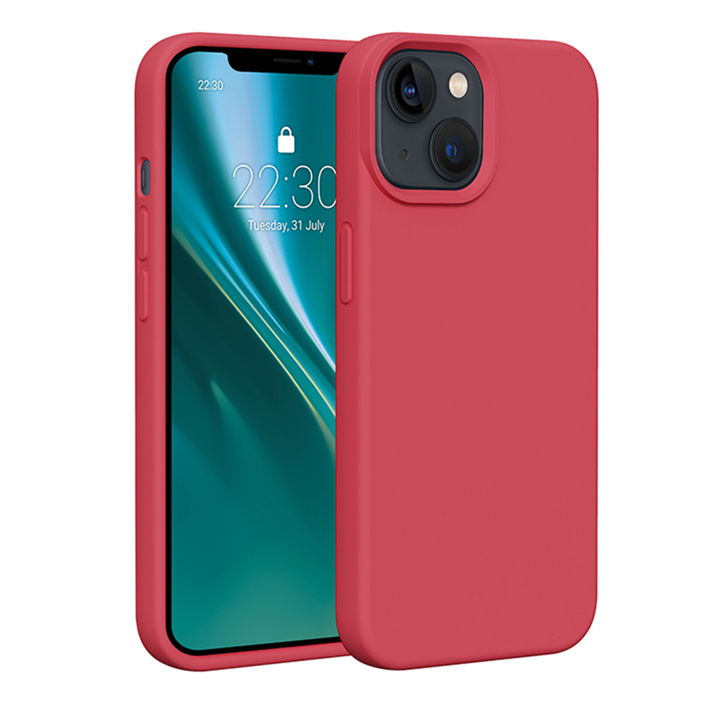 Etteri silikoninis dėklas telefonui iPhone 14 6,1" avietinis