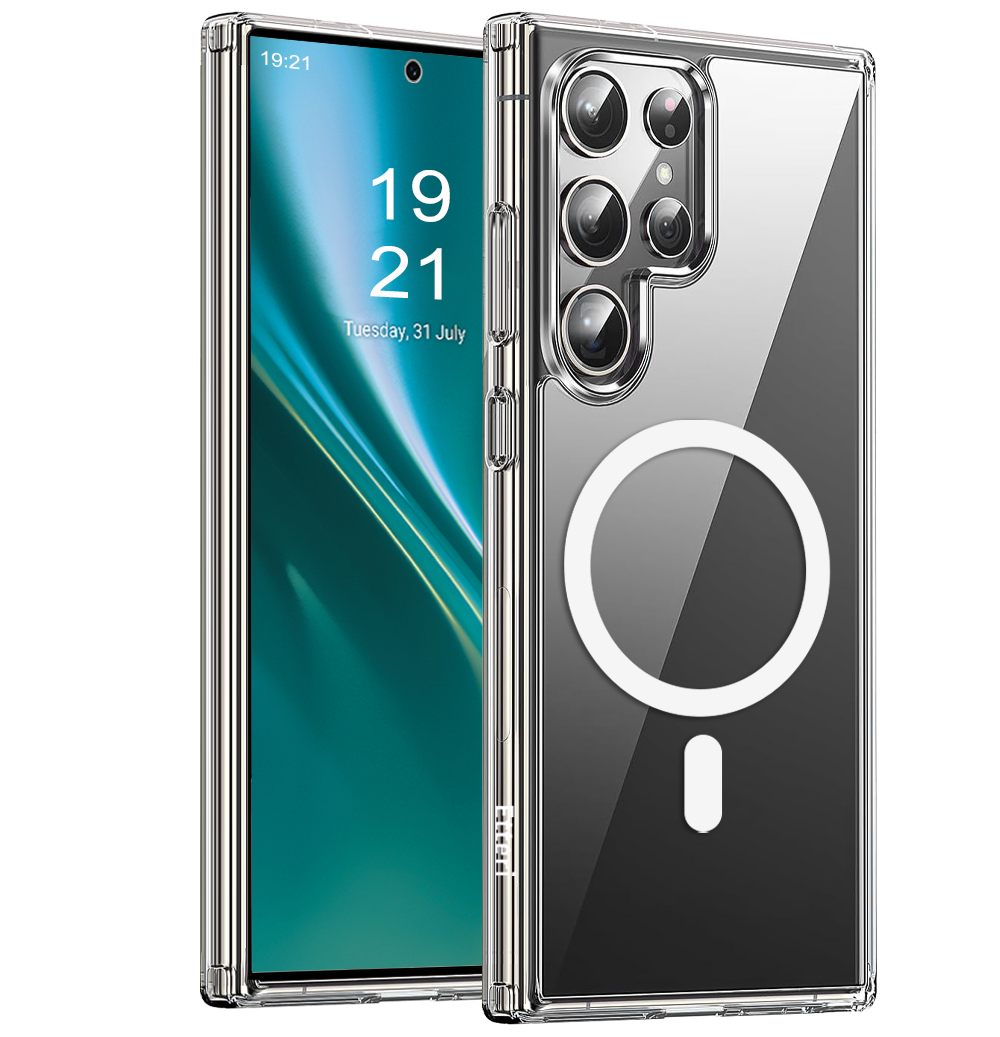 Dėklas telefonui Etteri Hybrid Magnetinis Samsung Galaxy S24 Ultra