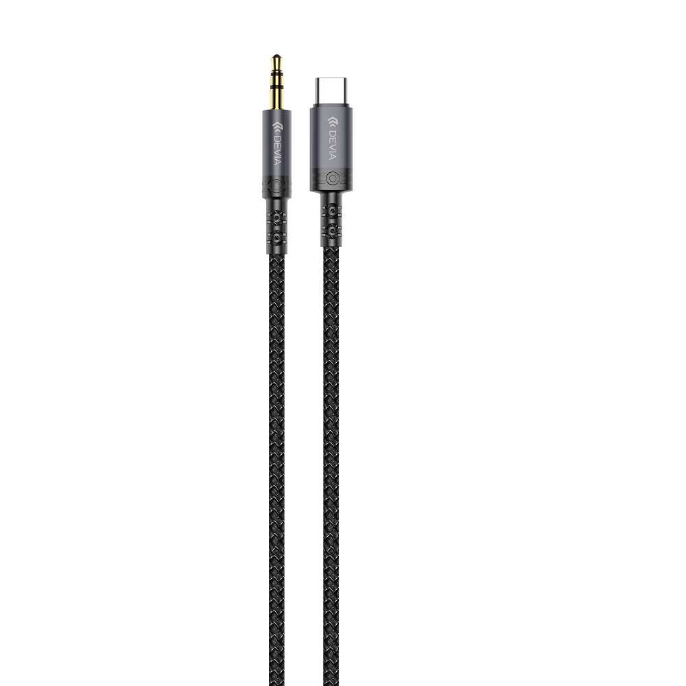 Devia kabelis audio Ipure EC620 USB-C - jack 3,5 mm 1,0 m juodas