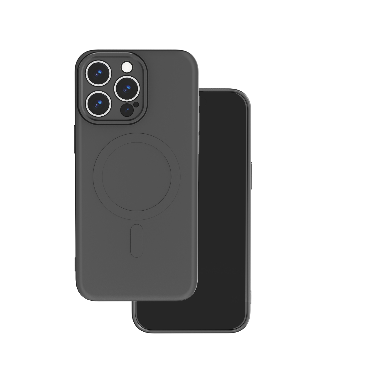 Simple Color Magnetinis dėklas telefonui iPhone 15 Pro 6,1" juodas