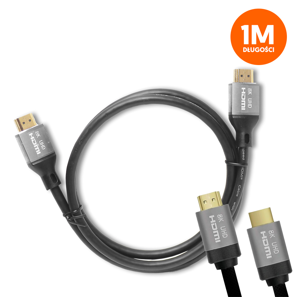 Etteri HDMI-HDMI kabelis (v2.1 | 8K | 1 m) juodas