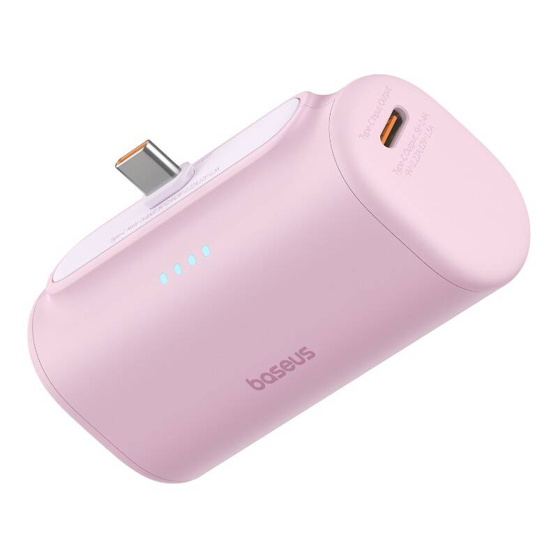 Išorinė baterija Baseus Compact USB-C 5000mAh, 20W (rožinė)