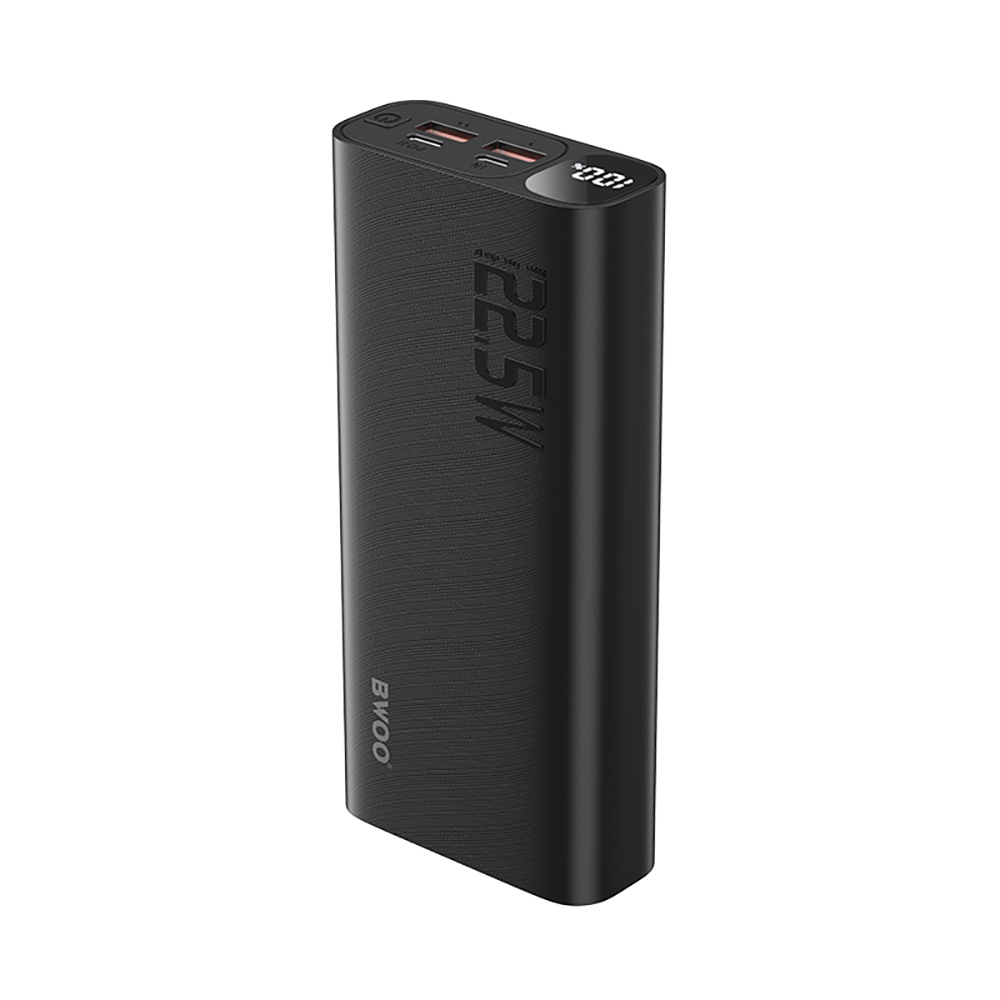 Išorinė baterija BWOO 22,5W 20000 mAh su skaitmenine indikacija, juoda