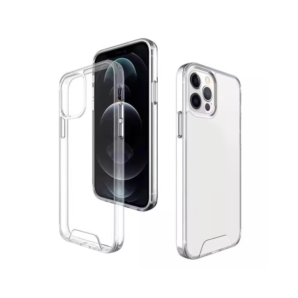 Hybrid Crystal dėklas telefonui iPhone X / XS skaidrus didelė skylė