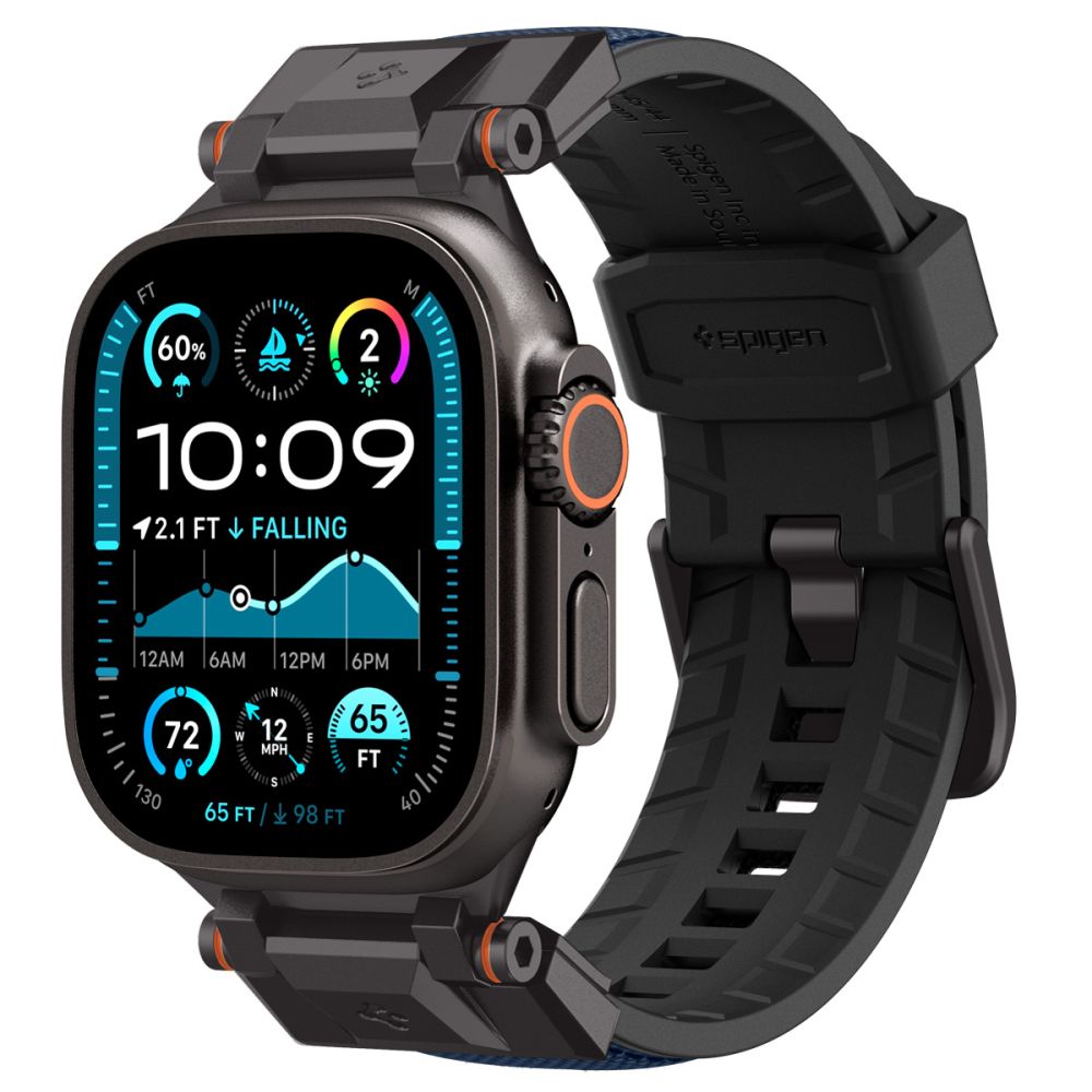 Spigen DuraPro Armor laikrodžio dėklas Apple Watch 6/7/8/9/10/SE/ Ultra 1/2 (44/45/46/49mm) (m) - tamsiai mėlynas (m)