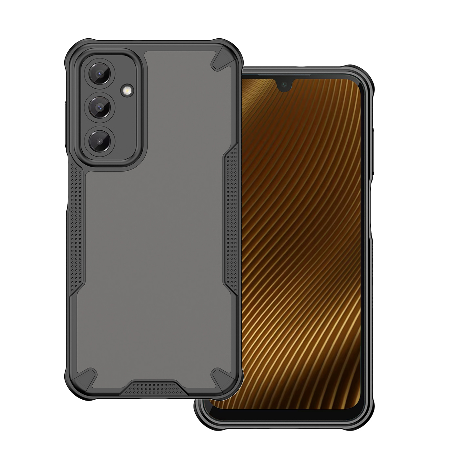 Matinis apsauginis dėklas telefonui Samsung Galaxy A16 4G / A16 5G juodas