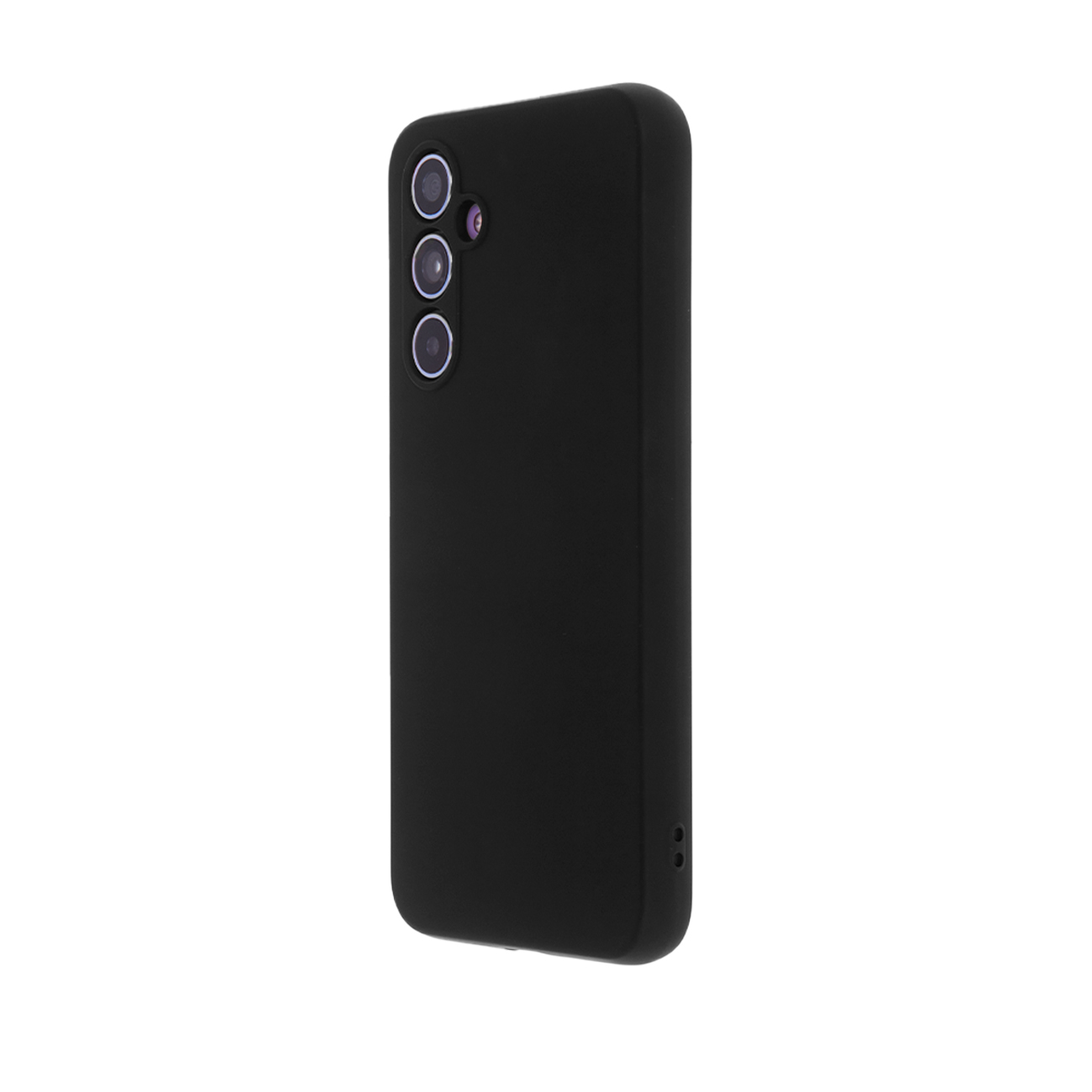 juodas silikoninis dėklas telefonui Samsung Galaxy S23 Plus