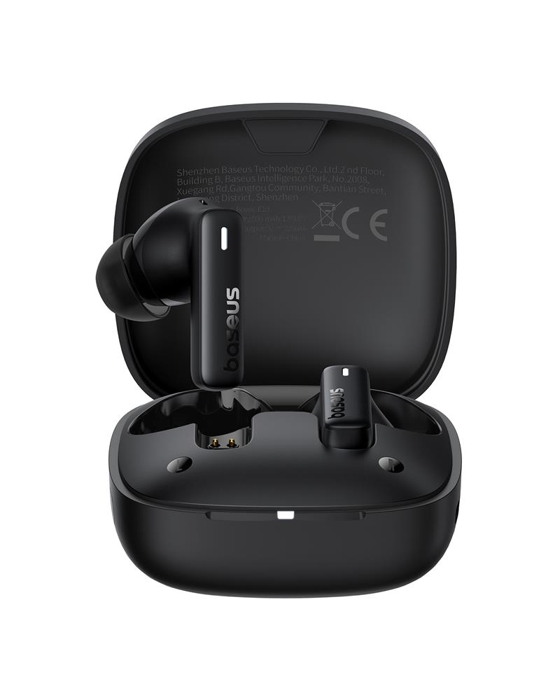 Baseus Bowie E19 Tikros belaidės ausinės juodos