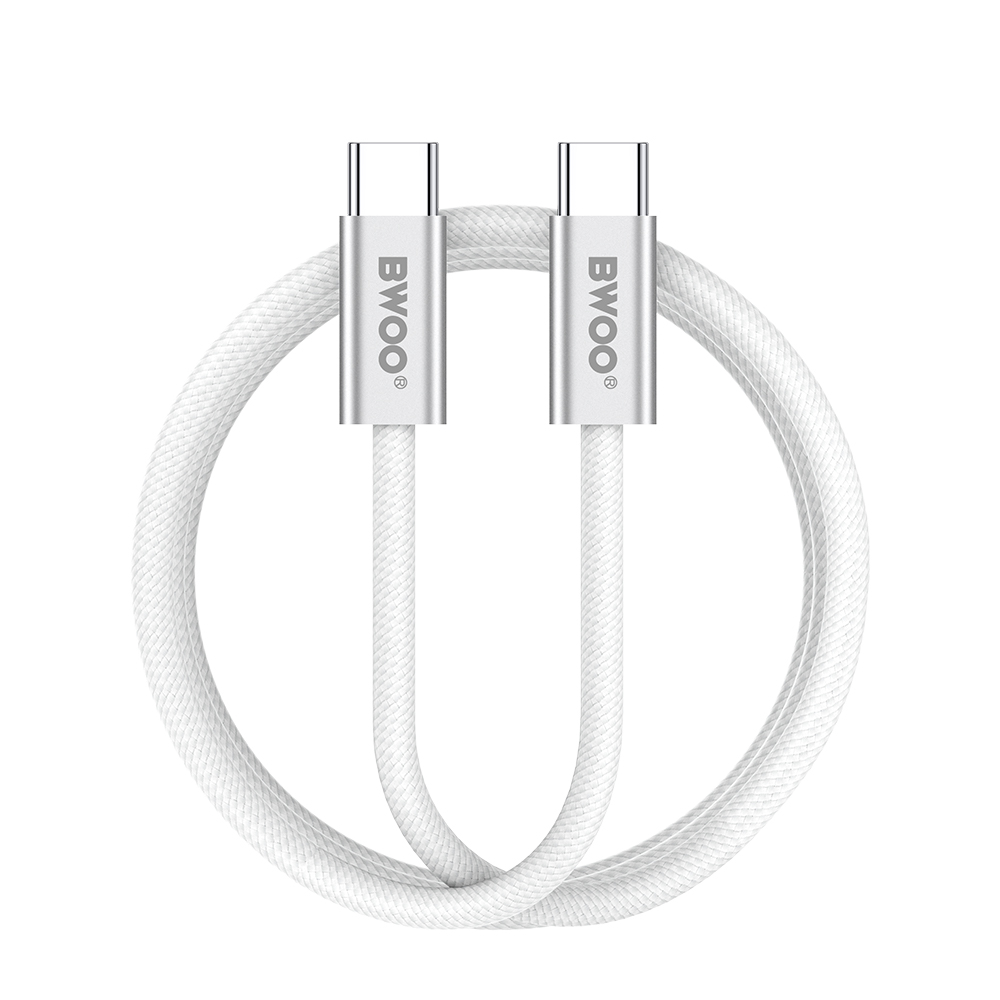 BWOO 240W pintas kabelis USB-C - USB-C BO-X317C-C 1m baltas