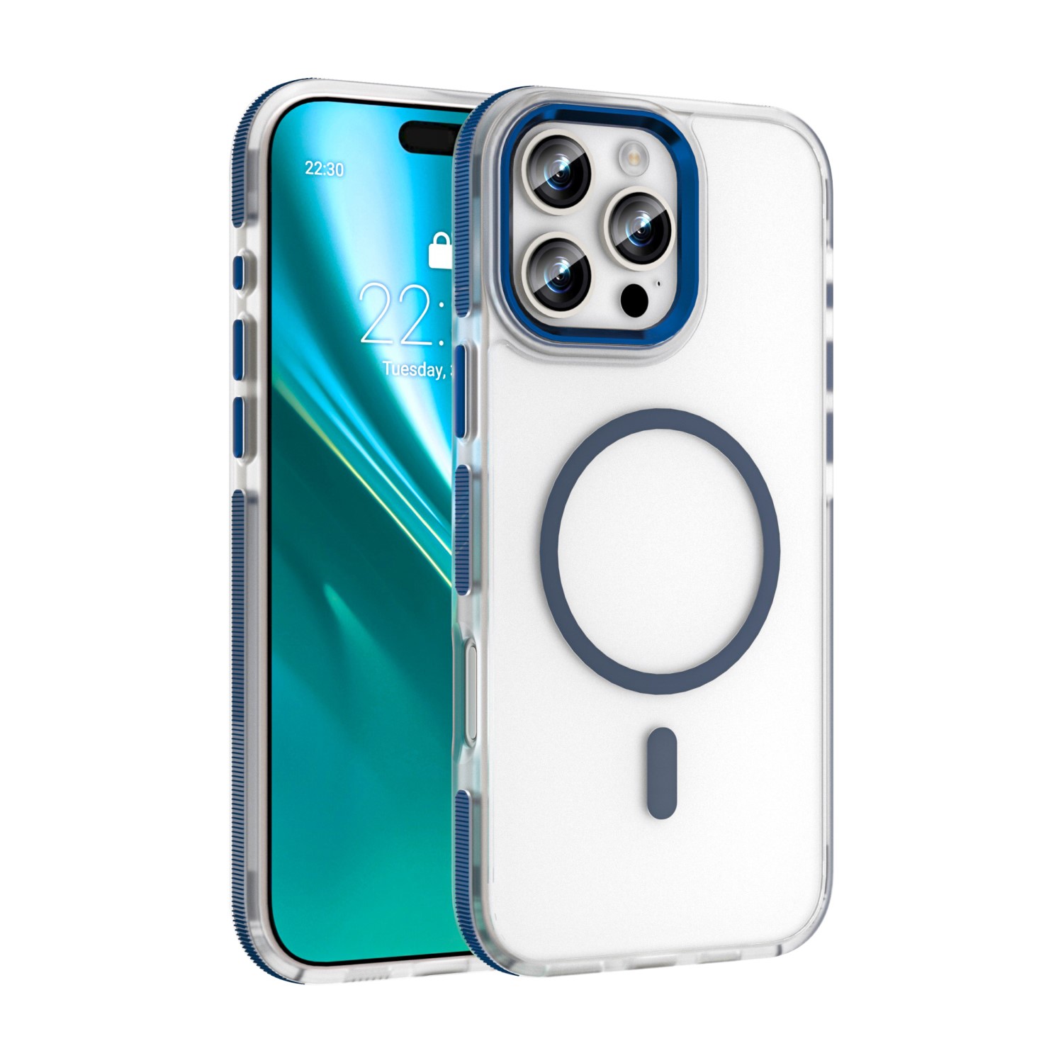 Etteri Icy Mag dėklas telefonui iPhone 16 Pro 6,3" mėlynas