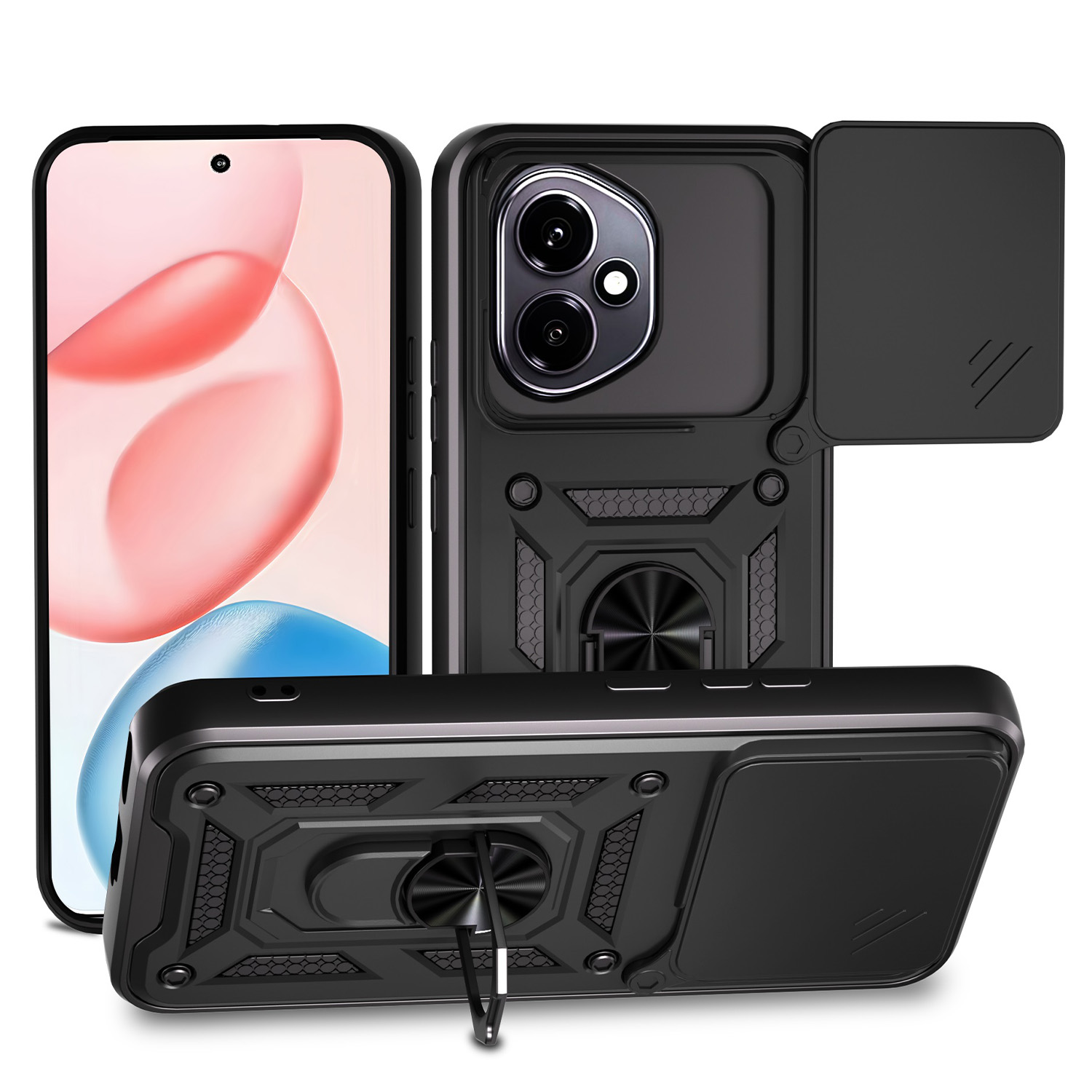 Defender Slide dėklas telefonui Honor 400 juodas