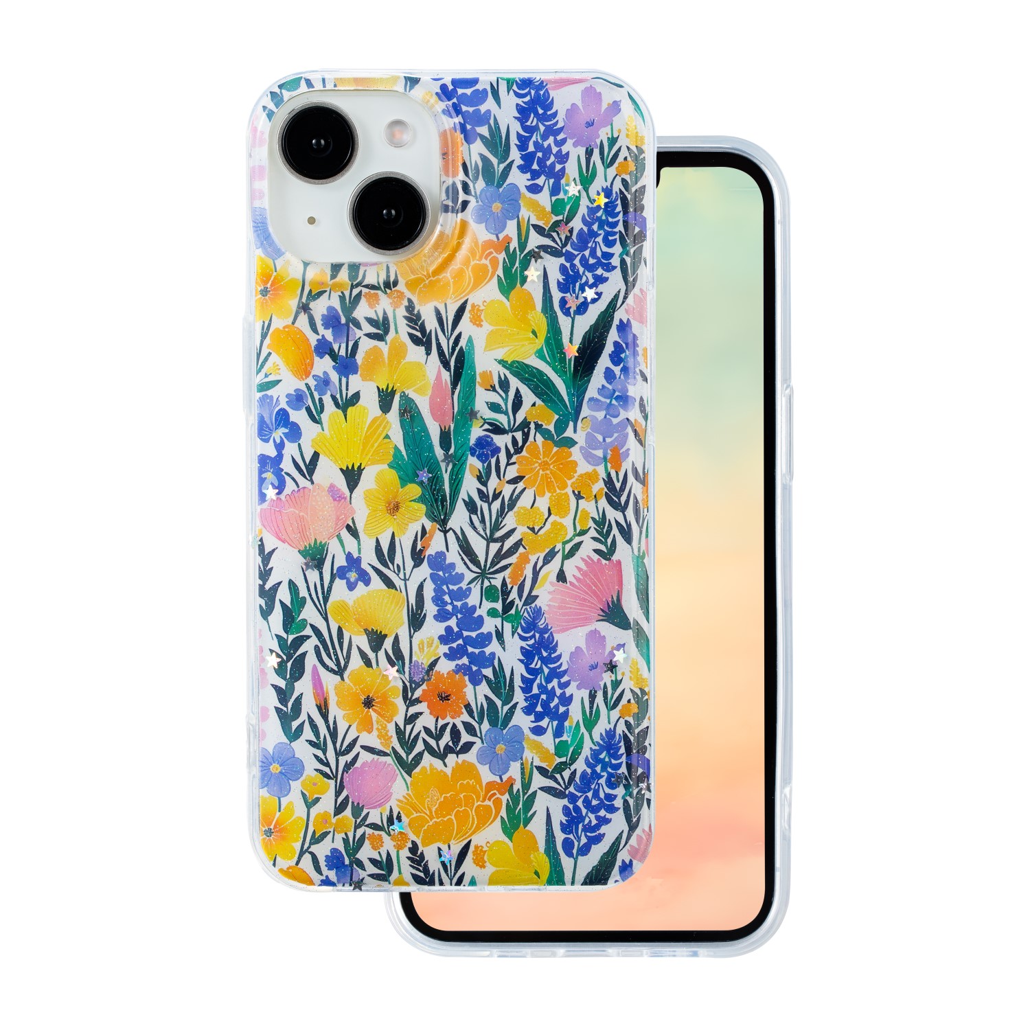 Glow Glam dėklas telefonui iPhone 15 6,1" rusvo atspalvio