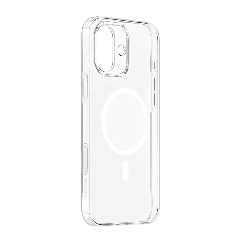 Baseus iP16 TouchButton Magnetinis Dėklas telefonui (skaidrus)