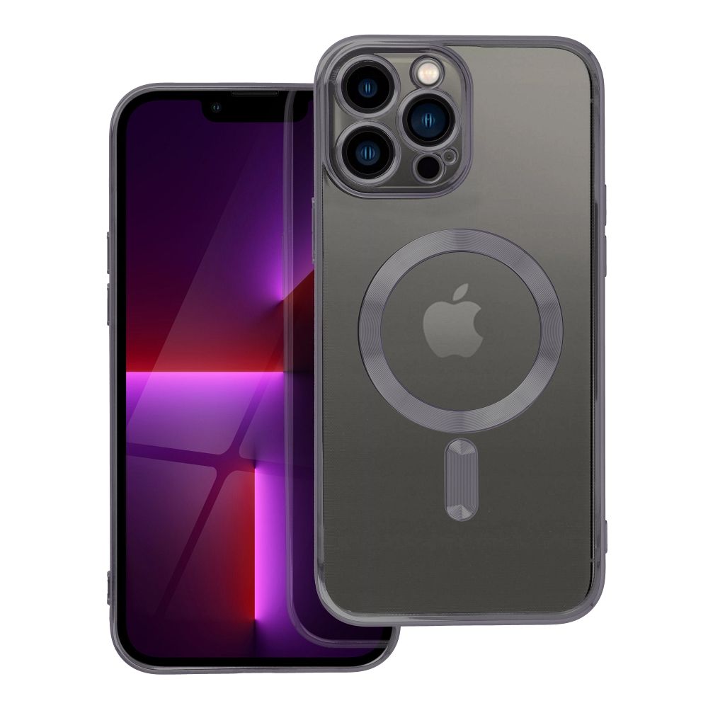 ELECTRO MAG COVER dėklas telefonui, skirtas iPhone 13 Pro Max, juodas, su MagSafe