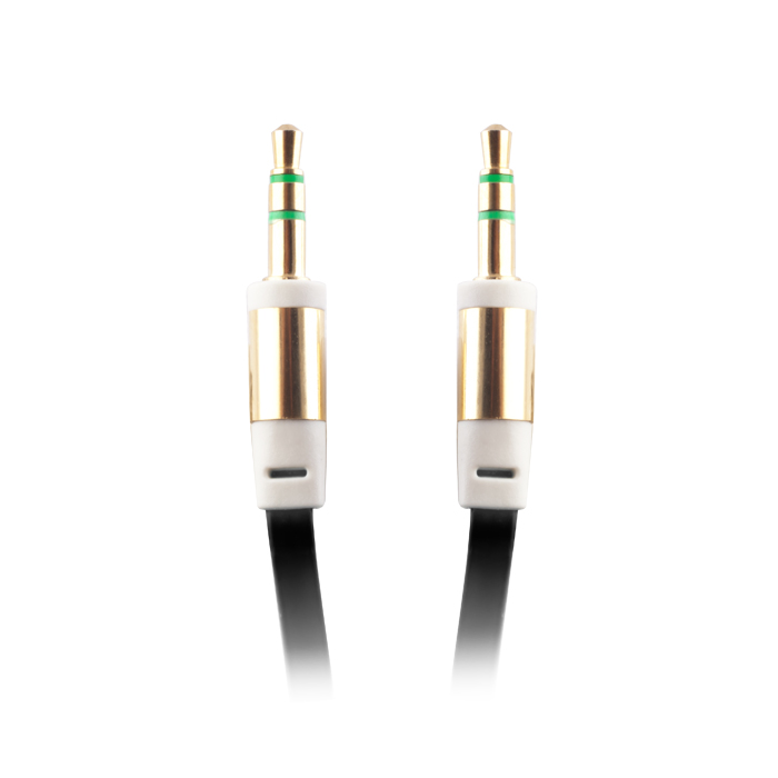 Kabelis 3,5 mm audio kabelis 1,0 m juodas