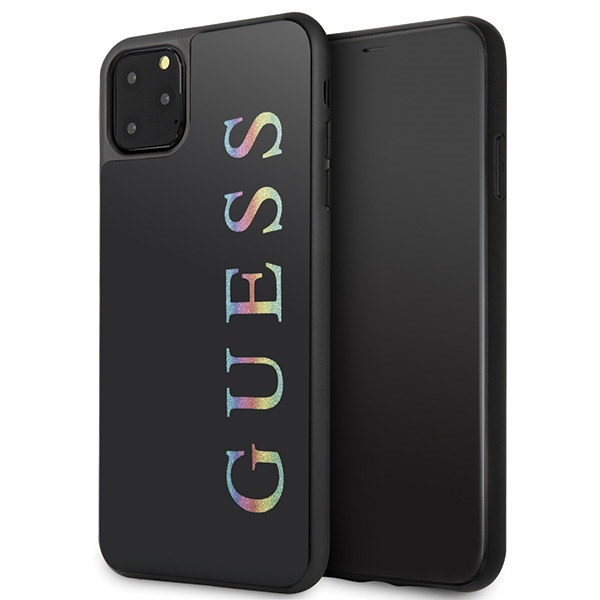 Guess GUHCN65LGMLBK iPhone 11 Pro Max - juodas Glitter Logo