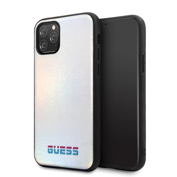 Guess GUHCN58BLD iPhone 11 Pro sidabrinis/kietas dėklas Iridescent