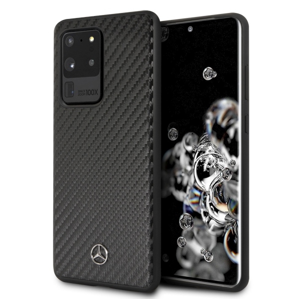 Mercedes Dinaminis dėklas Samsung Galaxy S20 Ultra - juodas