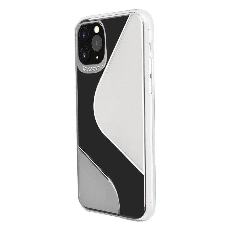 S-Case lankstus dangtelis TPU dėklas Huawei P40 Lite E skaidrus