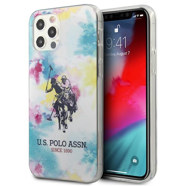 US Polo USHCP12MPCUSML iPhone 12/12 Pro 6,1" dėklas telefonui - įvairiaspalvis Tie & Dye Collection
