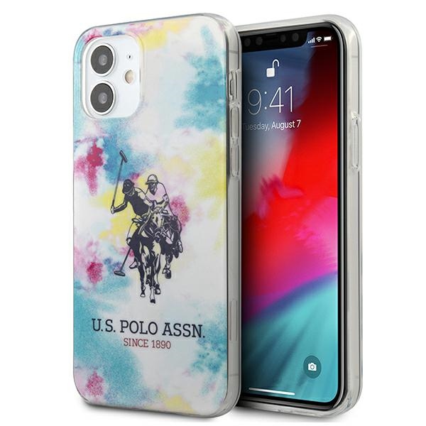 US Polo USHCP12SPCUSML iPhone 12 mini 5,4" dėklas telefonui - įvairiaspalvis Tie & Dye Collection