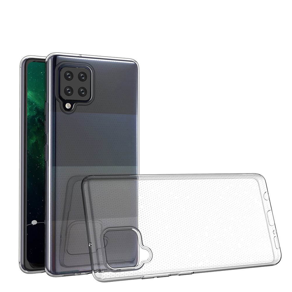 Itin skaidrus 0.5mm dėklas Gel TPU dangtelis Samsung Galaxy A12 / Galaxy M12 skaidrus