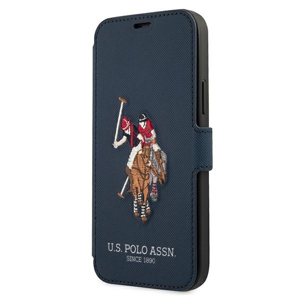 US Polo USFLBKP12LPUGFLNV iPhone 12 Pro Max 6,7" tamsiai mėlyna knyga Polo Embroidery kolekcija