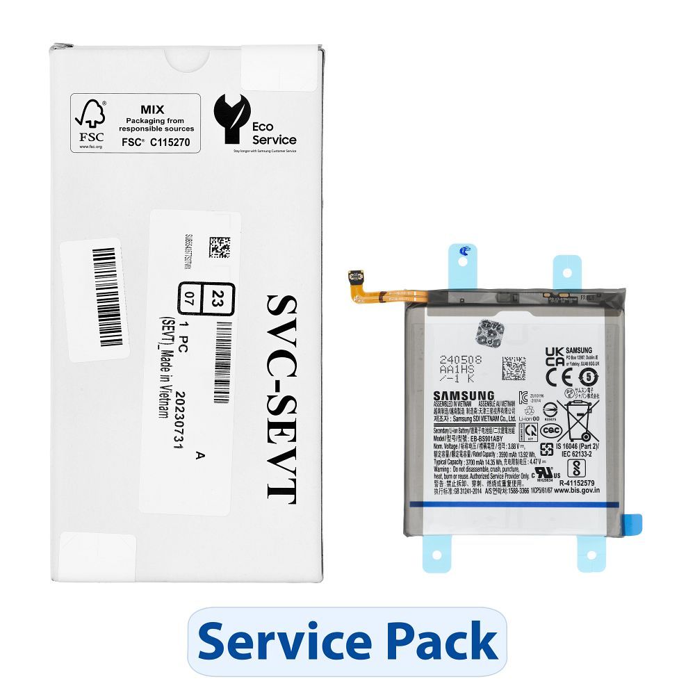 ServicePack baterija EB-BS901ABY skirta SAMSUNG S22 5G S901 GH82-27494A