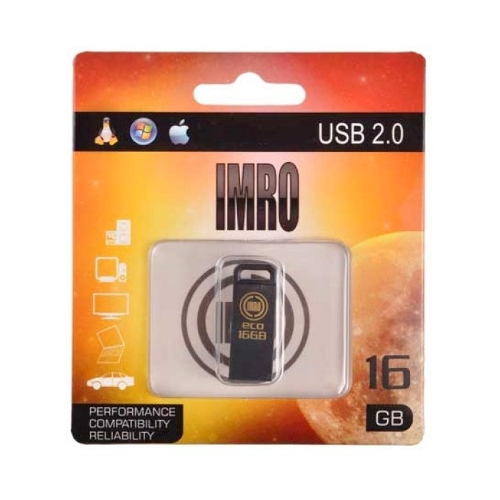 Imro atmintukas 16GB USB 2.0 juodas