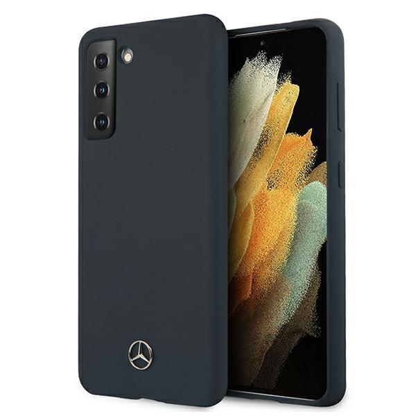 Dėklas telefonui Mercedes Silikoninis Line dėklas Samsung Galaxy S21+ mėlynas